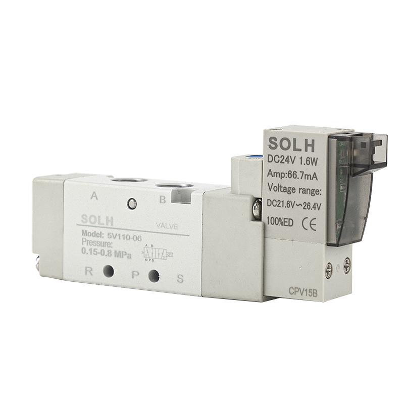 Solenoidový ventil řady 5V | 5/2 & 5/3 cesta